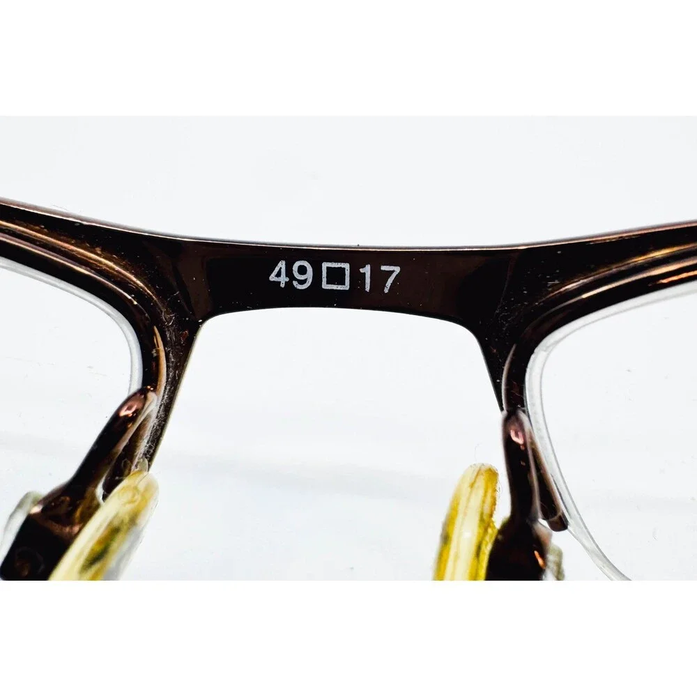 Kenneth Cole Reaction Eyeglasses Mens Brown Half Rim KC0479 809 49-17-130